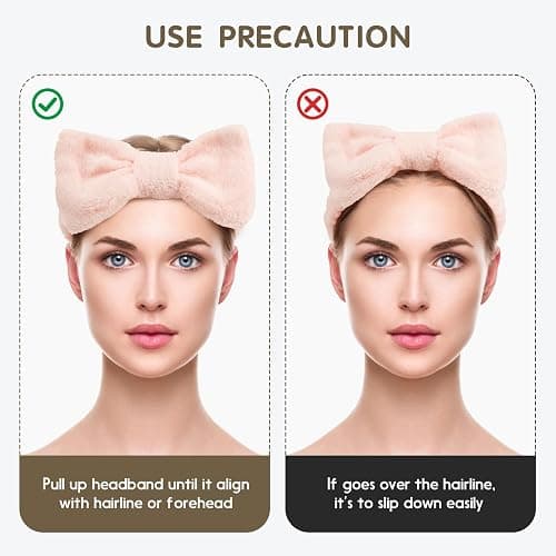 WSYUB Spa Headband and Wristband Set, Face Wash Headband, Makeup Skincare Headbands Wrist Bands for Washing Face,6pcs thumbnail 6