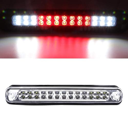Youxmoto LED 3rd Third Brake Light Fit For Chevy Silverado | GMC Sierra | C/K | Sierra 1988-1998 High Mount Stop Light Cargo Light Replacement (Chrome Housing/Clear Lens) - Image 1
