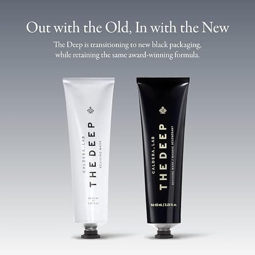 Caldera + Lab The Deep | Men's Organic Hydrating Clay Face Mask for Dry, Sensitive, & Normal Skin – Vegan, Natural & Antioxidant Packed Exfoliating Skincare Facial Treatment thumbnail 2