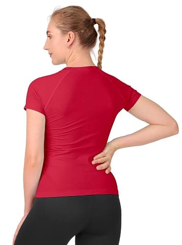 MathCat Workout Shirts for Women,Yoga Short Sleeve Workout Tops,Breathable Athletic Gym Shirt thumbnail 2