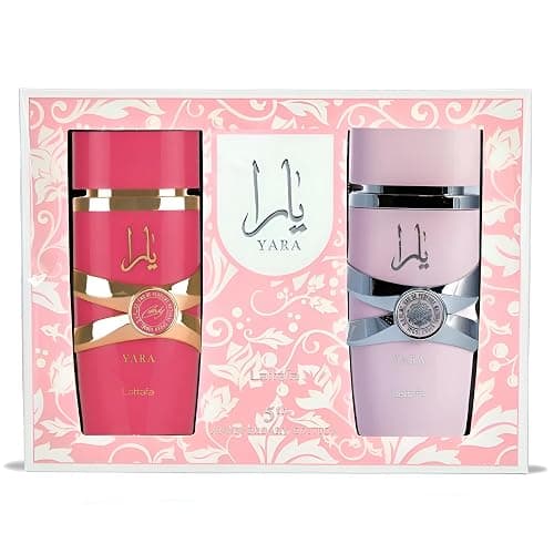 Lattafa 2 Piece Gift Set (Yara EDP 3.4 Fl Oz + Yara Candy EDP 3.4 Fl Oz) - Image 1