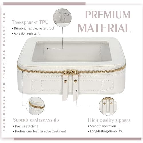 clear white cosmetic bag thumbnail 3