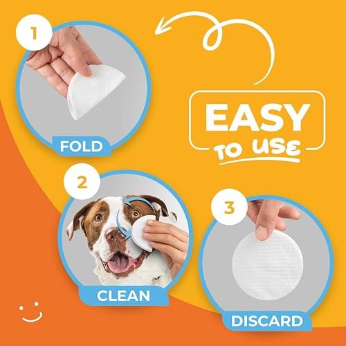 Paw Science Dog Eye Wipes - Hypoallergenic Eye & Face Wipes for Dogs, Cats, & Puppy - Pet Tear Stain Remover & Cleaner - Gently Cleans & Removes Discharge, Crust, & Gunk (Coconut) thumbnail 7