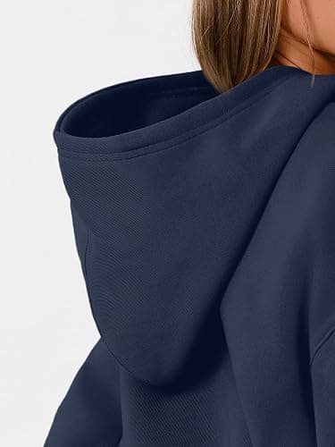 WYNNQUE Hoodies for Women Oversized Sweatshirts Fall Travel Outfits 2026 | Fleece Lining Lightweight Comfort Breathable Material Kangaroo Pocket Hooded Neck Casual Workout Winter Trendy Clothes thumbnail 5