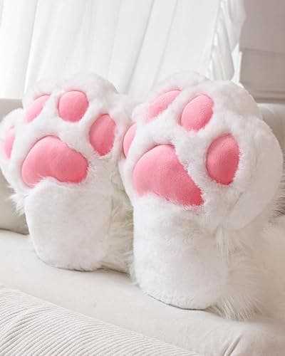 ZFKJERS Cosplay Animal Cat Plastic Claws for Fursuit Feet Paw Shoes Furry Paw Slippers Adults Costume Accessories Set thumbnail 3