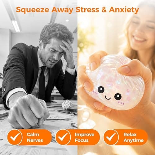 Dumpling Squeeze Toys, Squishy Mystery Box, Stress Relief for Desk Decor | Random 1 of 14 Colors, Cute Squishy Toys, Sensory Fidget Toys for Anxiety Relief, Party Favors, Birthday Gifts & Desk Toys thumbnail 5