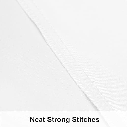 NTBAY California King Satin Pillowcases, Set of 2, White | Smooth Silky Microfiber Satin with Envelope Closure, 20 x 40 Inch Pillowcases, Pillow Inserts Not Included thumbnail 4
