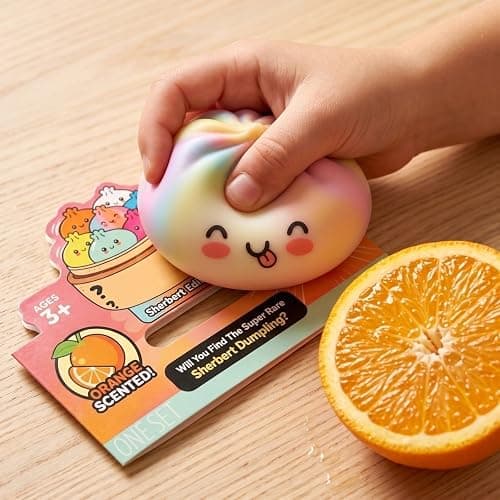 Sherbert Dumpling Mystery Squishy Stress Relief Squeeze Party Favor Gifts | Cute Squeeze Balls Stress Relief Sensory for Holiday Birthday Party Favor Halloween Christmas Gifts thumbnail 6