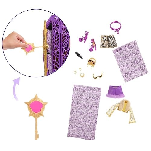 Monster High Skulltimate Secrets Doll and Accessories Set, Hauntlywood Mysteries Clawdeen Wolf with Reveal Closet & 19+ Glam Surprises like Doll Clothes, JBG80 thumbnail 3