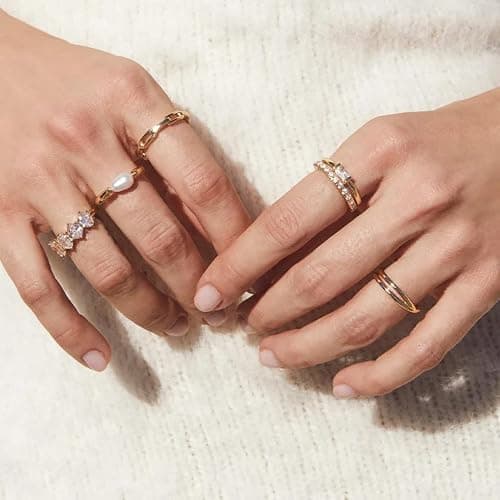 Kendra Scott Juliette Band Ring in White Crystal, Fashion Jewelry for Women thumbnail 6