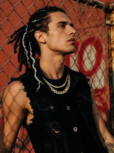 Bestyle Barbed Wire Necklace 5/7/9/12mm Mens Chain Necklaces Hip-hop Punk Gothic Stainless Steel Chain Heavy Thick Cuban Link Chain for Men Women, Length 16/18/20 Inch thumbnail 3