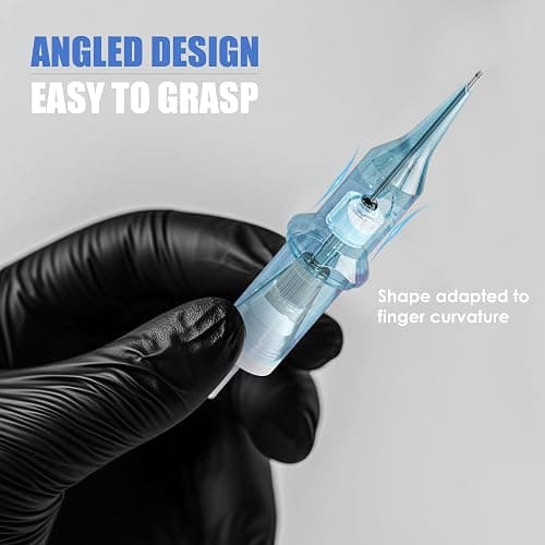 Neebol 50Pcs Tattoo Cartridge Needles Assorted Mixed Sizes - #12(3/5/7/9RL、5/7RS、7/9/15RM、15M1) - Professional Tattoo Needles Cartridges for Lining & Shading Disposable Membrane for Tattoo Pen thumbnail 5