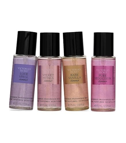 Victoria's Secret Fragrance Mist Collection 4 Piece Shimmer Mini Gift Set, Assorted Scents thumbnail 4