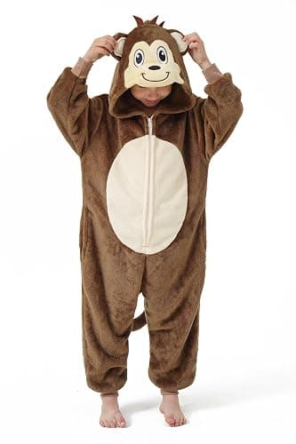 DILUFUN Kids Boys Girls Halloween Onesie Costume,One Piece Pajamas,Halloween Funny Animal Onesie Cosplay Costume 3-14Y thumbnail 2