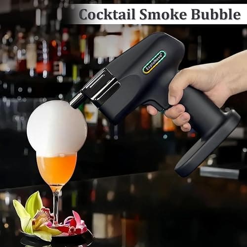 ExploNova Cocktail Bubble Smoke Gun Kit with 5 Flavour Aroma Pods & Edible Bubbles – Aroma Blaster 2 to Elevate Drinks, Perfect for Bars, Parties, and Home Use, Ideal Gift for All Cocktail Lovers thumbnail 2