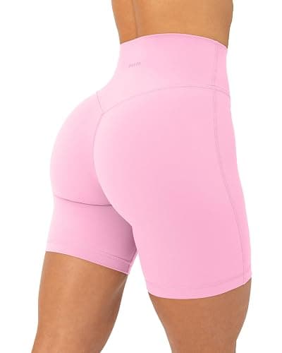 PAVOI ACTIVE Yoga Shorts for Women High Waisted Gym Shorts Buttery Soft Biker Workout Shorts 4" & 6" Compression Fit - Image 1