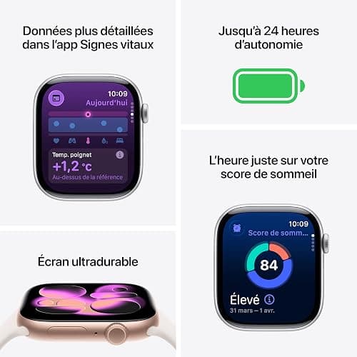 Apple Watch Series 11 [GPS 42mm] Smartwatch with Rose Gold Case and Light Blush Sport Band - S/M. Sleep Score, Fitness Tracker, Health Monitoring, Always-On Display, Water-Resistant thumbnail 5