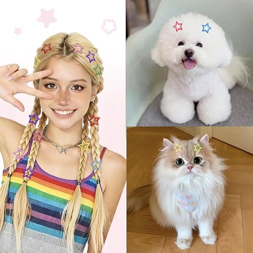 YLMUSU 144 Pcs 1.2'' Star Hair Clips - 24 Colors Metal Non-Slip Snap Hair Clips, Colorful Star Clips y2k, Stars Hair Barrettes for Women and Girls thumbnail 6