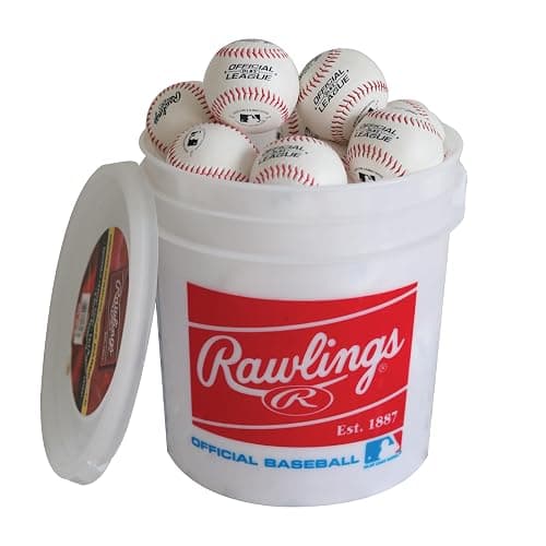 Rawlings | Official League Recreational Use Practice Baseballs | Youth/8U | OLB3 | Bucket | 24 Count - Image 1