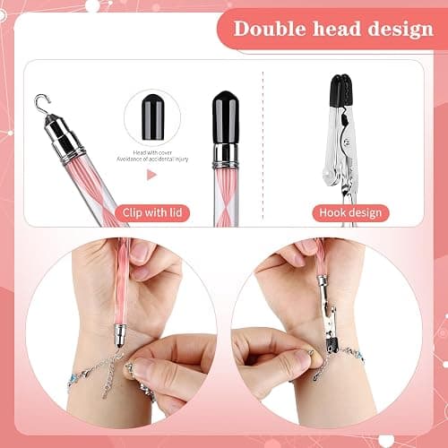 2 in 1 Bracelet Helper Tool -WIFORT Bracelet Helper to Put on Yourself, Quick Release Fastening Jewelry Clasp Helpers,Bracelet Assist Tool with Hook for Necklace, 197mm Extended Design thumbnail 3