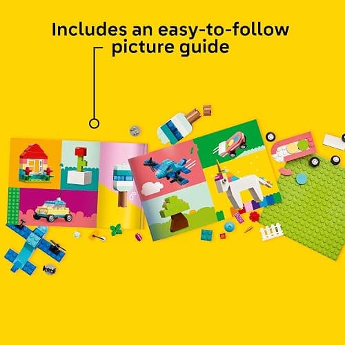 LEGO Classic Vibrant Creative Brick Box Building Blocks - Sensory & Learning Toys for Boys & Girls, Ages 4+ Years - Pretend Play Preschool Toys - Gift for Christmas - 11038 thumbnail 3