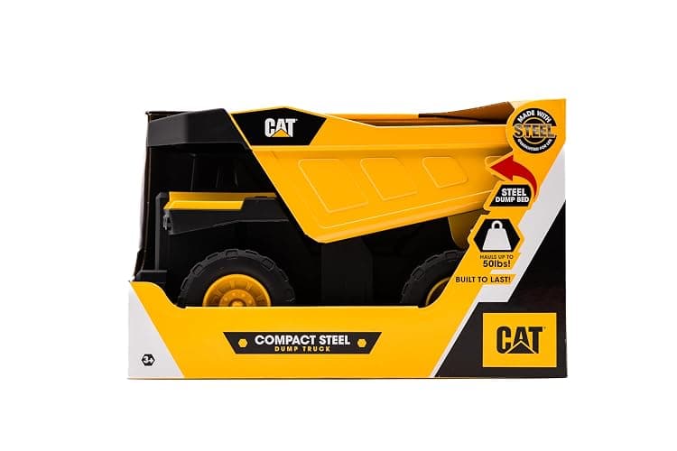 CAT Construction, Compact Steel Max Dump Truck 12" - Heavy Duty Steel Construction Toy with Realistic Working Dump Bed – Durable Vehicle for Indoor & Outdoor Play – Ages 3+ thumbnail 6