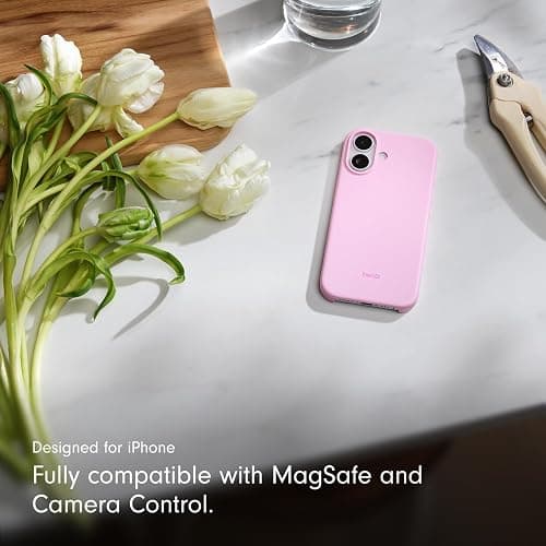 Beats iPhone 17 Case with MagSafe & Camera Control, Matte Finish, Microfibre Lining – Pebble Pink thumbnail 4