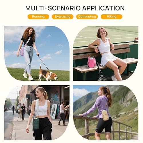Telena Water Bottle Holder with Strap RFID Crossbody Bags for Women for Walking, Hiking, Cycling thumbnail 2