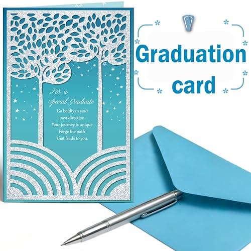 multiwins Graduation Cap, White Stole & Graduation Card Set - Adjustable Cap with 2026 Tassel for High School & Bachelor thumbnail 7
