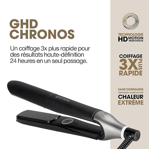 ghd - Lisseur cheveux ghd chronos - Fer à lisser professionnel - Coiffage 3x plus rapide, plus brillant, 2x moins de frisottis, sans chaleur extrême - Lisseur boucleur idéal tous types cheveux thumbnail 4