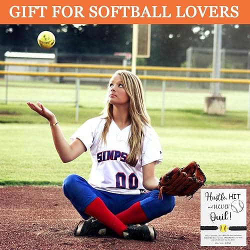 AIOMOB 12 Sets Sports Bracelets Gifts Adjustable Woven Bracelets with Inspirational Cards Volleyball Basketball Football Soccer Tennis Softball Gift for Spots Team Players Party Favors bulk thumbnail 7