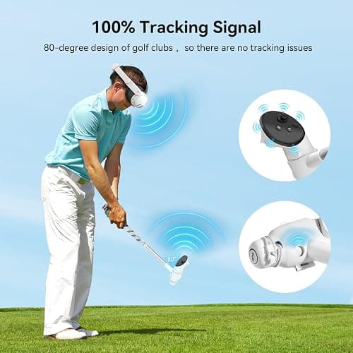 AMVR Golf Club Attachment Compatible with Meta/Oculus Quest 3S/Quest 3, Non-Slip VR Golf Handle Grip for Golf (VR Golf Club) thumbnail 3