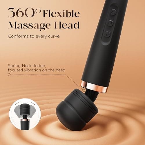 MOOLIGIRL Sex Toys Women, Adult Sex Toy App Control, Powerful Quiet Motor, Vibrator Wand 4 Speeds & 5 Vibration Patterns, Cordless & Waterproof Wand Massager for Solo & Couple Full-Body Stimulation thumbnail 2