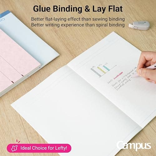 KOKUYO Campus Composition Notebook, 7 x 10 inch Lined Notebooks with 30 Sheets 7mm Ruled Paper, 5 Pack B5 Pink Notebook for School and Work, School Supplies Comp Book for Journal Diary thumbnail 6