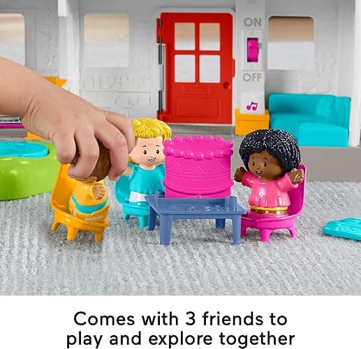 Fisher-Price Little People Friends Together Play House | Pretend Home Playset, Smart Stages with Learning Songs, Toddler Toy, Preschool Kids Ages 1+ Years thumbnail 2