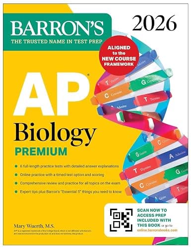 AP Biology Premium, 2026: Prep Book with 6 Practice Tests + Comprehensive Review + Online Practice (Barron's AP Prep) - Image 1