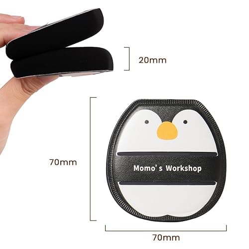 Makeup Sponge Puff Set 2.75In, Round Beauty Powder Puff Soft Sponges Blender,Latex Free,For Liquid, Cream Seamless & Flawless Makeup,2pcs thumbnail 2