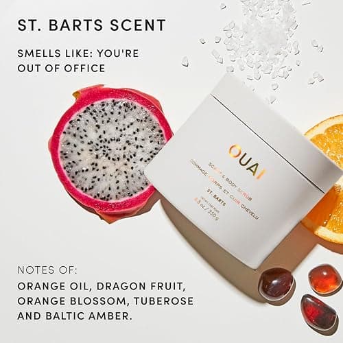 OUAI Scalp & Body Scrub, St. Barts - Exfoliating Body Scrub with Sugar & Coconut Oil Blend for Smooth, Moisturized Skin - Gentle Scalp Exfoliator for Removing Product Build Up (8.8 Oz) thumbnail 6