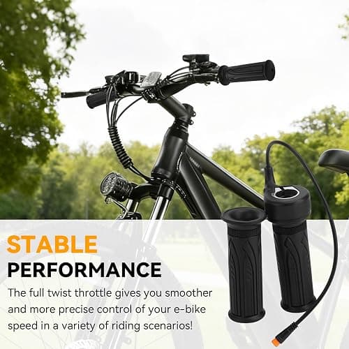 JERBOR Full Twist Throttle Grip for Qlife Racer/Racer 27.5/Racer Fat Tire/Racer Plus Fat Tire/Spark/Cityone ST/SO/2.0/Step Over 2.0/Stepover Ul Tra/Trike/Trike Plus, Throttle Handle Controller thumbnail 3
