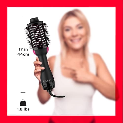 Revlon RVDR5222F One-Step Volumizer and Ionic Hair Dryer with Advanced Ionic Technology, Hot Air Brush, Less Frizz, 3 Heat/ 2 Speed Settings, Black thumbnail 2