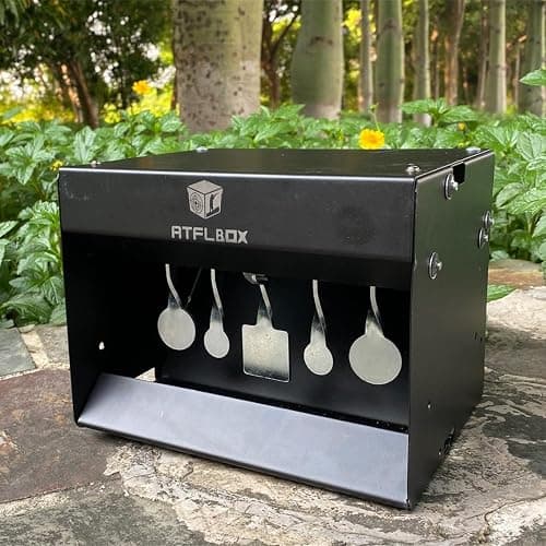 Atflbox Pellet Gun Target Trap Resets with Center Shot, Metal Airgun Rifle Bullet Trap Shooting Target for Backyard, Outdoor, Indoor thumbnail 6