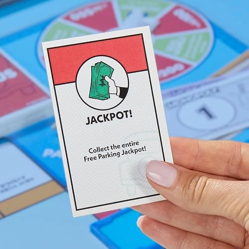 Monopoly Free Parking Jackpot Expansion | Add More Fun to Classic Monopoly Game and Play Faster | Ages 8+ | 2-6 Players | 40 Mins. | Family Board Games | Kids thumbnail 6