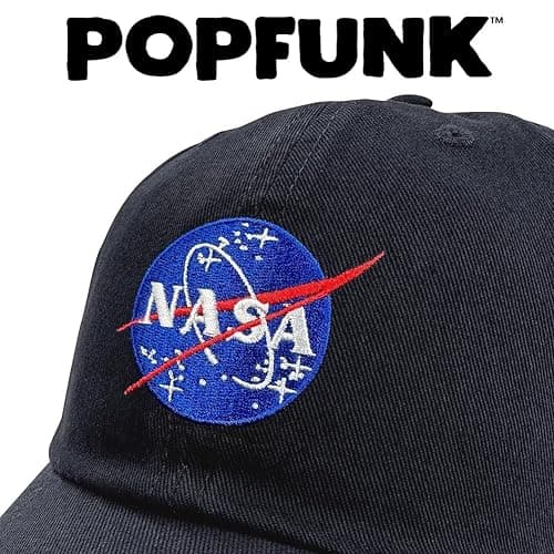 Popfunk Official NASA Meatball Logo Dad Hat - The U18 Adjustable Relaxed-Fit Cap - Unisex for Men and Women, Navy thumbnail 4