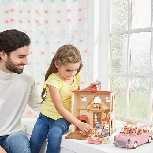 Calico Critters Family Picnic Van for Dolls - Toy Vehicle Seats up to 10 Collectible Figures! thumbnail 2