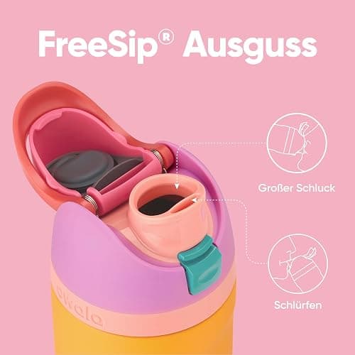 Owala FreeSip Isolierte Edelstahl Trinkflasche mit Strohhalm, 710 ml – BPA-frei, optimal für Sport, Fitness, Outdoor und Reisen, Tropical thumbnail 3