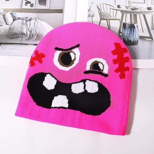 Graphic Beanie Y2K, Warm, Comfort and Soft Feel, Beanie Y2K Fashion Knit Caps, Hip-Hop Style thumbnail 7