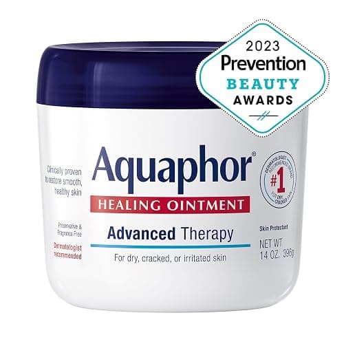Aquaphor Healing Ointment, Advanced Therapy Skin Protectant, Multi-Purpose Healing Ointment and Body Moisturizer, For Dry, Cracked Skin, Minor Cuts and Burns, 14 Oz Jar thumbnail 3