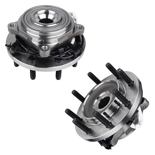 Detroit Axle - Wheel Bearing Hubs Brake Kit for 2014-2018 Ram 2500, 2013-2018 3500, Front Wheel Bearing Hubs Front Rear Drilled Slotted Brake Rotors Ceramic Brake Pads 2015 2016 2017 Replacement thumbnail 6