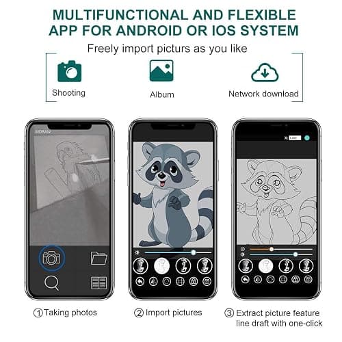 Optical Drawing Board Portable Image Drawing Board Tracing Drawing Projector Painting Board Sketching Tool with PMMA Lens for Kids, Beginners, Artists, etc thumbnail 6