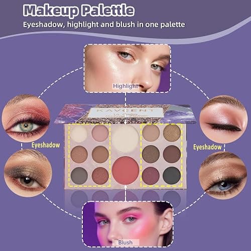 Makeup Kit for Teens Women Full Kit Makeup Sets for Women Foundation Eyeshadow Makeup Gift Set for Teen Girls Christmas Makeup kits for Teenagers 10-12 thumbnail 3